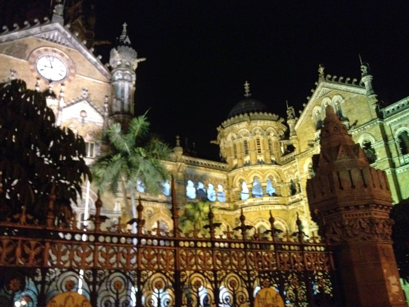 Victoria Terminus - Chhatrapathi Shivaji Terminus at night