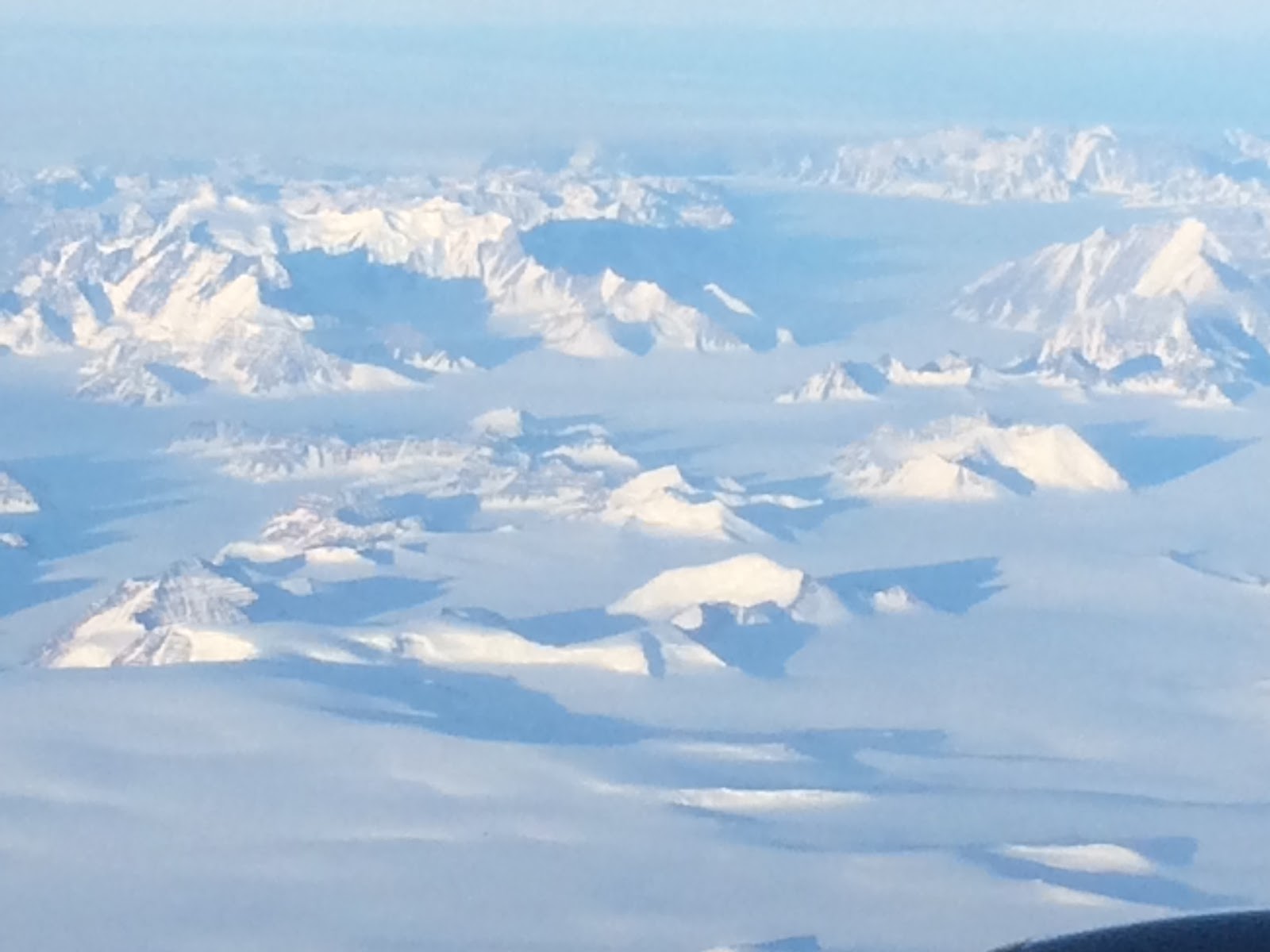 Greenland as seen from our polar-route flight from SFO to Frankfurt.