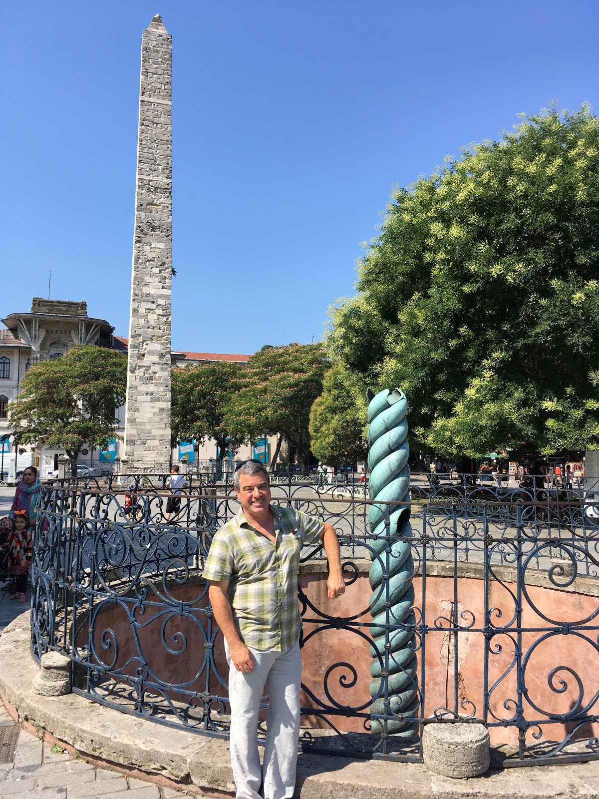 Obelisk brought from Temple of Apollo at Delphi